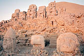 Nemrut Dagi Milli Parki, the tomb of King  Antiochos I, est terrace 